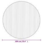 Casa si Gradina - Textile si covoare - Covoare - Covoare casa - Covor rotund, negru, 100 cm, bambus - Infinity.ro