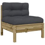 Casa si Gradina - Gradina si terasa - Mobilier exterior - Seturi mobila gradina - Set mobilier de gradina cu perne, 5 piese, lemn de pin tratat - Infinity.ro