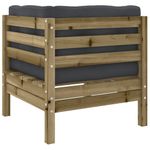 Casa si Gradina - Gradina si terasa - Mobilier exterior - Seturi mobila gradina - Set mobilier de gradina cu perne, 5 piese, lemn de pin tratat - Infinity.ro