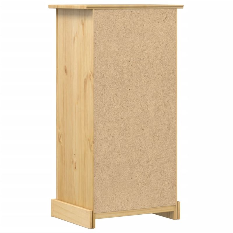 Casa si Gradina - Mobilier - Comode si corpuri - Noptiere - Noptiera Corona, 53x39x103 cm, lemn masiv de pin - Infinity.ro