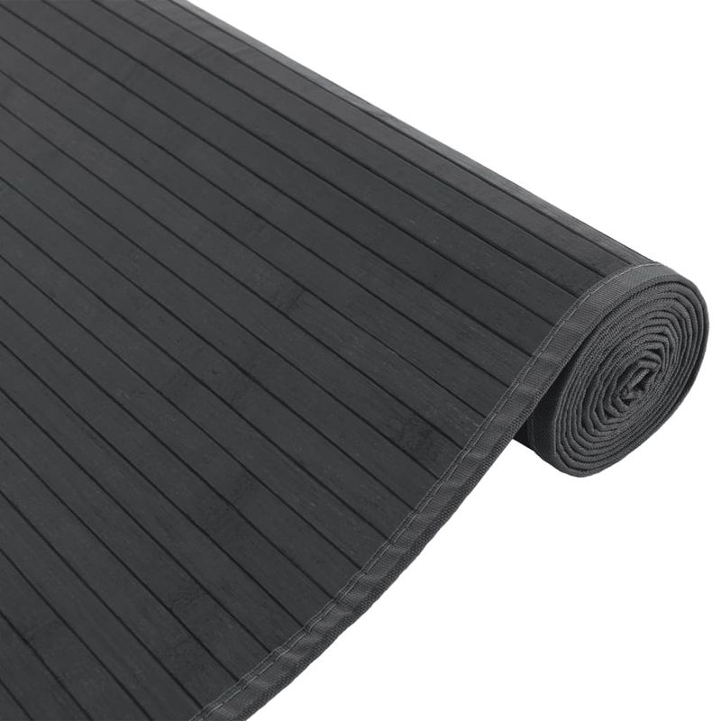 Casa si Gradina - Textile si covoare - Covoare - Covoare casa - Covor dreptunghiular, gri, 80x100 cm, bambus - Infinity.ro