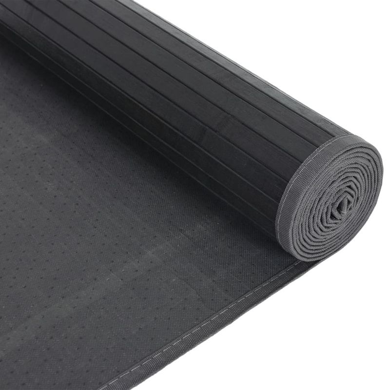 Casa si Gradina - Textile si covoare - Covoare - Covoare casa - Covor dreptunghiular, gri, 80x100 cm, bambus - Infinity.ro