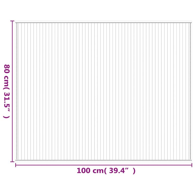 Casa si Gradina - Textile si covoare - Covoare - Covoare casa - Covor dreptunghiular, gri, 80x100 cm, bambus - Infinity.ro
