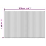 Casa si Gradina - Decoratiuni - Pereti despartitori si paravane - Paravan de camera, maro, 165x250 cm , bambus - Infinity.ro