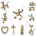 Carti si Birotica - Birotica - Instrumente de scris - Pixuri si stilouri - Set Pix Modular Magnetic Premium cu 30 Bile Magnetice, 14 Inele Magnetice, 2 Stylus-uri si 5 Mine, Auriu - Infinity.ro