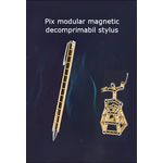 Carti si Birotica - Birotica - Instrumente de scris - Pixuri si stilouri - Set Pix Modular Magnetic Premium cu 30 Bile Magnetice, 14 Inele Magnetice, 2 Stylus-uri si 5 Mine, Auriu - Infinity.ro