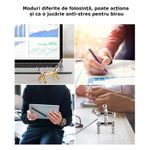 Carti si Birotica - Birotica - Instrumente de scris - Pixuri si stilouri - Set Pix Modular Magnetic Premium cu 30 Bile Magnetice, 14 Inele Magnetice, 2 Stylus-uri si 5 Mine, Auriu - Infinity.ro