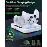 PC, gaming si accesorii - Gaming - Console gaming - Statie de racire compatibila XBOX S Series, port USB 2.0 pentru sincronizare,2 baterii reincarcabile 1400mAH incluse - Infinity.ro