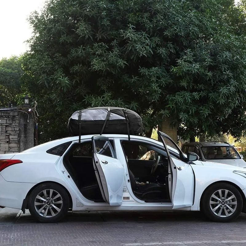 Auto si Moto - Piese auto si accesorii - Interior auto - Accesorii interior - Portbagaj auto plafon, textil, impermeabil pentru drumetii, portabil cu prindere ajustabila universala, Koopsio, 400 L - Infinity.ro