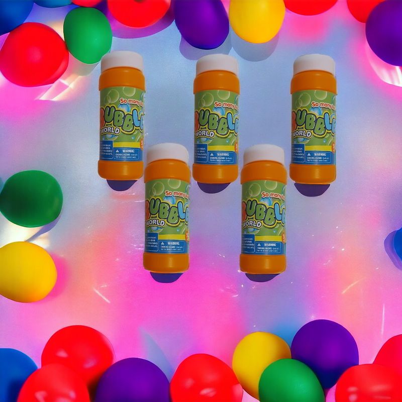 Jucarii, Copii si Bebe - Jucarii si jocuri - Jucarii de exterior - Jucarii pentru plaja si nisip - Rezerva solutie kidsNplay, pentru balonase sapun, recipient 59 ml, 3 ani+, set 5 bucati - Infinity.ro