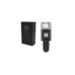 Electronice si Electrocasnice - Climatizare si sisteme de incalzire - Aparate filtrare aer - Purificatoare de aer - Purificator de Aer Auto 2 in 1 cu Ionizare, 2 Porturi USB pentru Incarcare dispozitive, Lumina LED, 12V, Negru - Infinity.ro