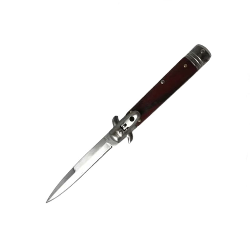 Sport si Outdoor - Camping - Cutite, bricege si accesorii - Cutite si bricege - Briceag Stiletto, IdeallStore®, Automat, Maro, 24 cm - Infinity.ro