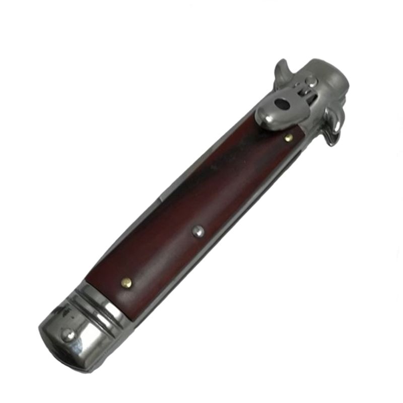 Sport si Outdoor - Camping - Cutite, bricege si accesorii - Cutite si bricege - Briceag Stiletto, IdeallStore®, Automat, Maro, 24 cm - Infinity.ro