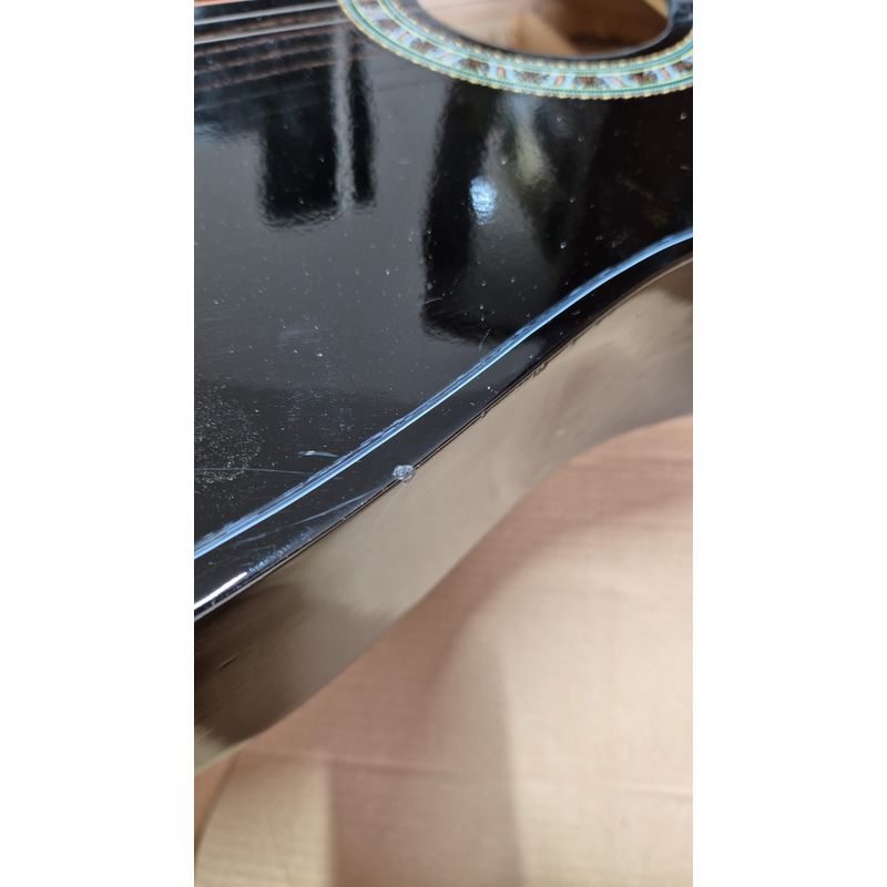 Casa si Gradina - Decoratiuni - Obiecte decorative - Accesorii decorative - Chitara decor din lemn, IdeallStore®, 95 cm - Infinity.ro