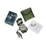 Sport si Outdoor - Camping - Accesorii camping si drumetii - Busola metalica de navigatie, IdeallStore®, Verde - Infinity.ro