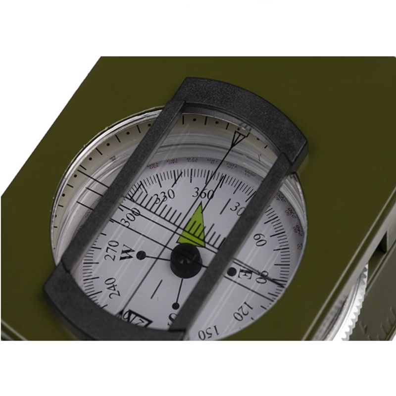 Sport si Outdoor - Camping - Accesorii camping si drumetii - Busola metalica de navigatie, IdeallStore®, Verde - Infinity.ro