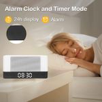 Casa si Gradina - Corpuri si surse de iluminat - Veioze si lampi - Veioze - Lampa led RGB, cu incarcare wireless pentru telefon, ceas si boxa bluetooth, compatibila cu iPhone/Samsung/Huawei, Alb - Infinity.ro