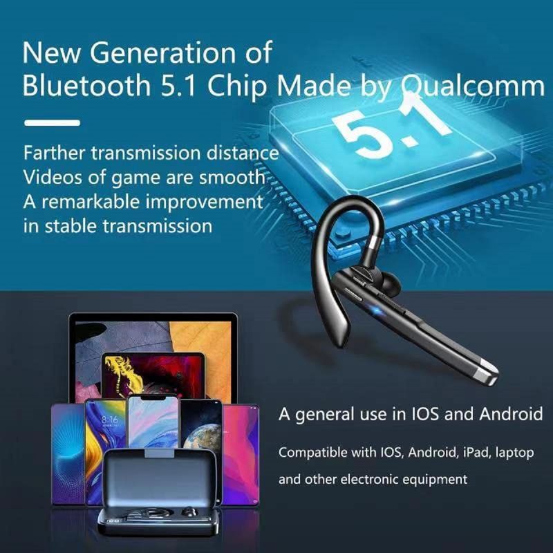 TV, Audio-Video si Foto - Portabile audio - Casti audio - Casca Bluetooth Wireless Axeloni®, BT 5.0, HandsFree, compatibila cu Samsung, iPhone, cutie de incarcare, Negru/Argintiu - Infinity.ro