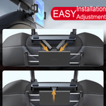 Auto si Moto - Piese auto si accesorii - Interior auto - Accesorii interior - Suport auto tetiera pentru tableta si telefon, Reglabil si pliabil, Aliaj, Negru/Argintiu - Infinity.ro