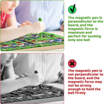 Jucarii, Copii si Bebe - Jucarii si jocuri - Jucarii & jocuri educative - Jucarii interactive - Labirint cu masini magnetice inscriptionate cu litere, parcheaza masina pe litera corecta cu pixul magnetic, 30x30x1.5cm - Infinity.ro