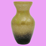 Casa si Gradina - Decoratiuni - Obiecte decorative - Vaze si boluri decorative - Vaza din Sticla, Decorativa, 20cm, culoare Auriu/Negru ABYZ®™ - Infinity.ro