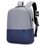 Fashion, accesorii si bijuterii - Barbati - Accesorii barbati - Genti si rucsacuri barbati - Ghiozdan MBrands fashion , port usb - Albastru - Infinity.ro