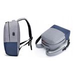 Fashion, accesorii si bijuterii - Barbati - Accesorii barbati - Genti si rucsacuri barbati - Ghiozdan MBrands fashion , port usb - Albastru - Infinity.ro