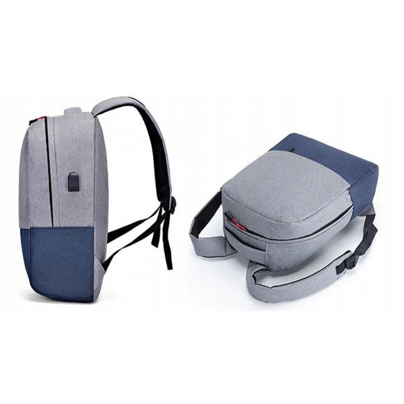 Fashion, accesorii si bijuterii - Barbati - Accesorii barbati - Genti si rucsacuri barbati - Ghiozdan MBrands fashion , port usb - Albastru - Infinity.ro