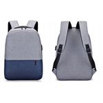 Fashion, accesorii si bijuterii - Barbati - Accesorii barbati - Genti si rucsacuri barbati - Ghiozdan MBrands fashion , port usb - Albastru - Infinity.ro