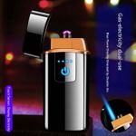 Market - Tutun si tigari - Articole si accesorii tutun - Bricheta MBrands HYBRID electronica si gaz, Dublu Arc , aprindere touch ,incarcare USB - Alb Mat - Infinity.ro