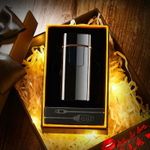 Market - Tutun si tigari - Articole si accesorii tutun - Bricheta MBrands HYBRID electronica si gaz, Dublu Arc , aprindere touch ,incarcare USB - Alb Mat - Infinity.ro