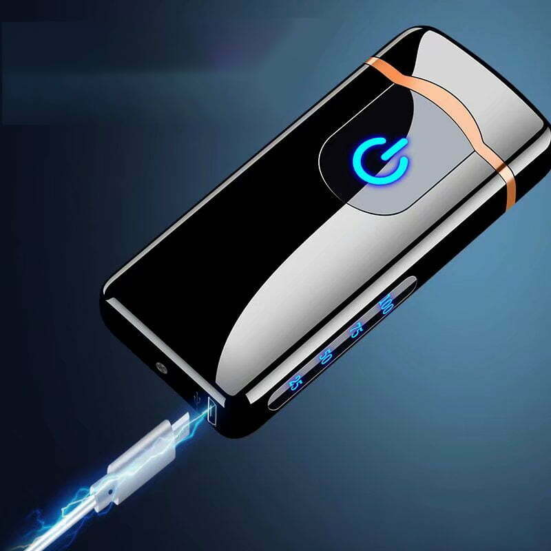 Market - Tutun si tigari - Articole si accesorii tutun - Bricheta MBrands cu arc electric PULSED ,carcasa metalica, Fara Gaz ,incarcare USB, antivant - Multicolor - Infinity.ro