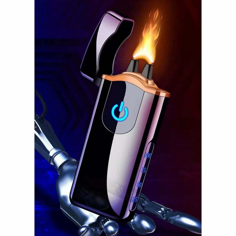 Market - Tutun si tigari - Articole si accesorii tutun - Bricheta MBrands cu arc electric PULSED ,carcasa metalica, Fara Gaz ,incarcare USB, antivant - Multicolor - Infinity.ro