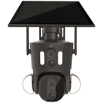 Laptop, Telefoane si Tablete - Wearables si gadgeturi - Gadgeturi - Dispozitive spionaj - Camera de supraveghere dubla, Q32, 4G, Wi-Fi, 4MP, PTZ, CCTV, IP 66, panou solar 9W, vedere panoramica 360º - Infinity.ro