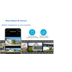 Casa si Gradina - Electrice - Smart Home - Camere de supraveghere - Camera de supraveghere PTZ, Tripla, 4 lentile, 4MPx4, 8K Ultra HD, 10xZoom, WI-FI, Alarma audio si luminoasa - Infinity.ro