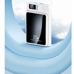 Laptop, Telefoane si Tablete - Telefoane mobile si accesorii - Accesorii Telefoane - Baterii externe - Baterie Externa DolphinMC®, Incarcare wireless, Usb C, Magsafe, Fast Charge 15W, Power bank 10.000 mAh, Alb - Infinity.ro