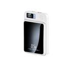 Laptop, Telefoane si Tablete - Telefoane mobile si accesorii - Accesorii Telefoane - Baterii externe - Baterie Externa DolphinMC®, Incarcare wireless, Usb C, Magsafe, Fast Charge 15W, Power bank 10.000 mAh, Alb - Infinity.ro