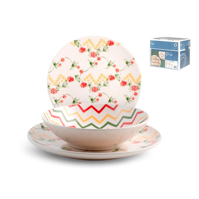 Casa si Gradina - Bucatarie si vesela - Vesela si tacamuri - Servicii de masa - Serviciu de masa Naxos 18 piese ceramica - Infinity.ro