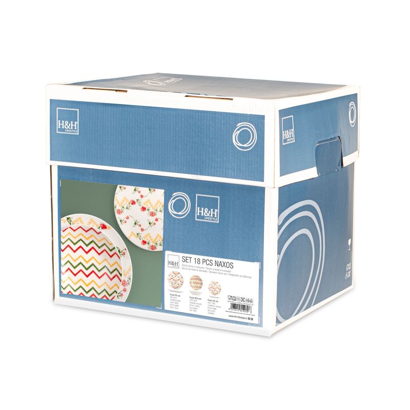Casa si Gradina - Bucatarie si vesela - Vesela si tacamuri - Servicii de masa - Serviciu de masa Naxos 18 piese ceramica - Infinity.ro