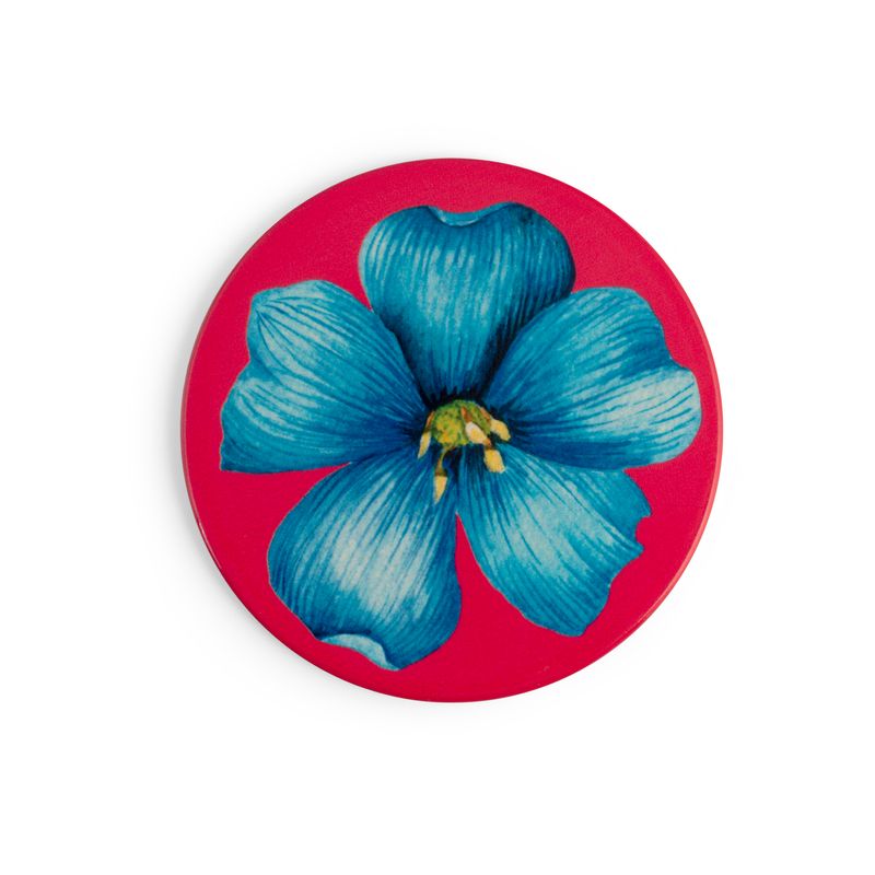 Casa si Gradina - Textile si covoare - Textile bucatarie - Servete si naproane - Set 2 suporturi ceramica cu imprimeu floral, rotund 20 cm - Infinity.ro
