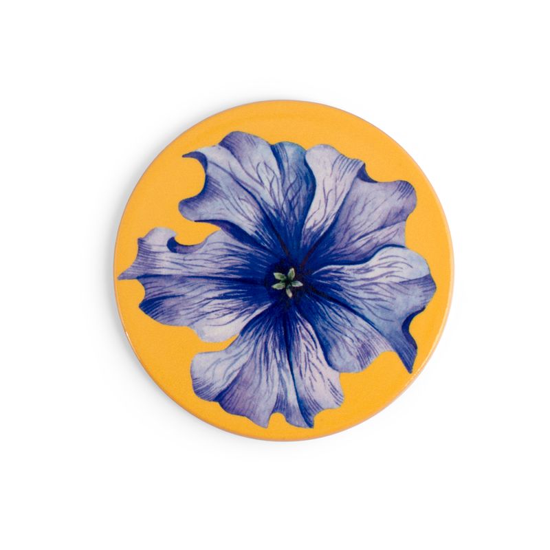 Casa si Gradina - Textile si covoare - Textile bucatarie - Servete si naproane - Set 2 suporturi ceramica cu imprimeu floral, rotund 20 cm - Infinity.ro