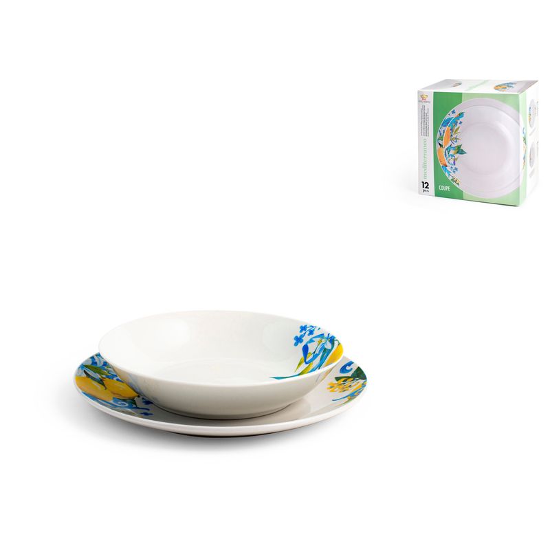 Casa si Gradina - Bucatarie si vesela - Vesela si tacamuri - Servicii de masa - Serviciu de masa Mediteraneo 12 piese din portelan - Infinity.ro