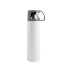 Casa si Gradina - Bucatarie si vesela - Accesorii bar - Termosuri si Cani termos - Termos otel inoxidabil cu capac, 750 ml, alb - Infinity.ro