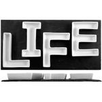 Casa si Gradina - Bucatarie si vesela - Vesela si tacamuri - Platouri de bucatarie - Platou ardezie cu 4 forme, portelan, Life, 40x20x4 cm - Infinity.ro