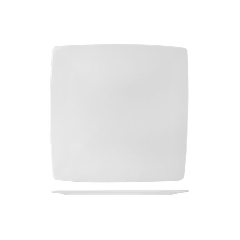 Casa si Gradina - Bucatarie si vesela - Vesela si tacamuri - Platouri de bucatarie - Platou portelan, Lastra, 27 cm, alb - Infinity.ro