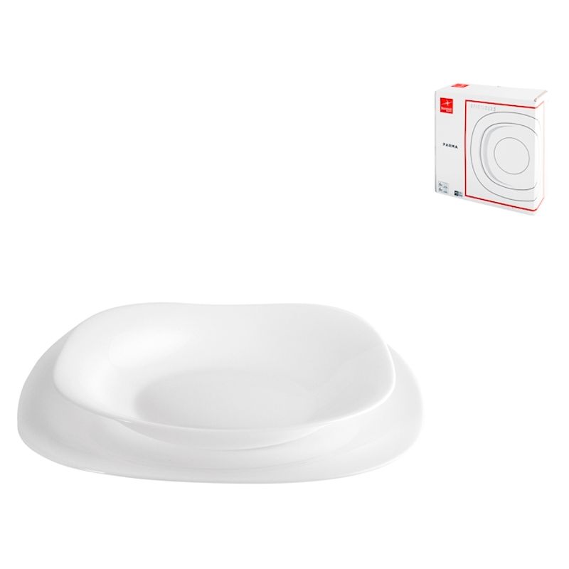 Casa si Gradina - Bucatarie si vesela - Vesela si tacamuri - Servicii de masa - Serviciu de masa 12 piese, Opal, alb - Infinity.ro