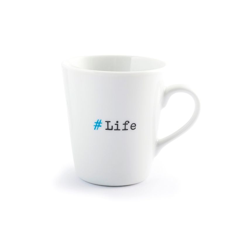 Casa si Gradina - Bucatarie si vesela - Cani si pahare - Cani si cesti - Set 6 cani albe cu mesaje, 300 ml - Infinity.ro