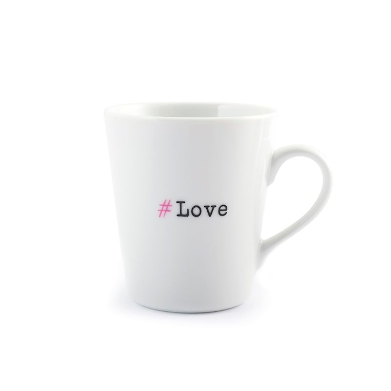 Casa si Gradina - Bucatarie si vesela - Cani si pahare - Cani si cesti - Set 6 cani albe cu mesaje, 300 ml - Infinity.ro