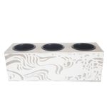 Casa si Gradina - Decoratiuni - Aromaterapie si lumanari - Suporturi lumanari - Suport decorativ pentru lumanari, Mdf, 19x6x7 cm - Infinity.ro