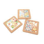 Casa si Gradina - Textile si covoare - Textile bucatarie - Servete si naproane - Set 3 suporturi ceramice, margine pluta, 20x20 cm - Infinity.ro